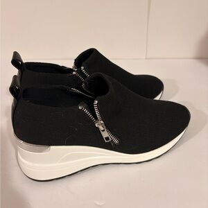 Mix No 6 Women's Talanie Wedge Sneakers, Black, Size 7